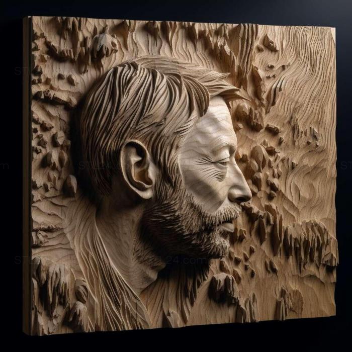 Characters (thom yorke 2, HERO_2262) 3D models for cnc